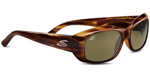 Serengeti Bianca (Rx) Dark Stripe Green Tortoise Prescription Sunglasses