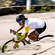 Downhill cycling with the Bolle Shifter sunglasses model
